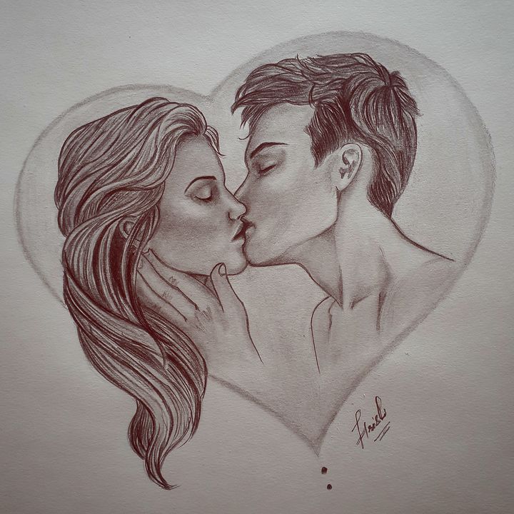 Kissing couple - Sketch room