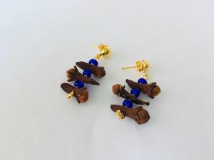 Gold Clove Dangle Earrings