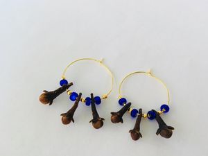 Gold Hoop Clove Earrings