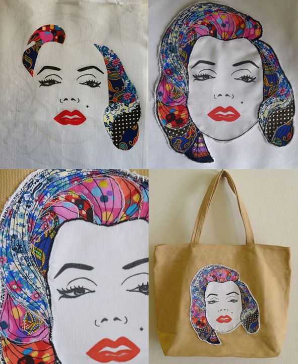 Iconic Pop Stars Art Quilt Tote - Bagholic
