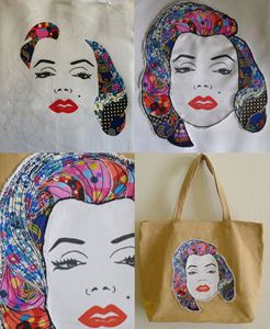 Iconic Pop Stars Art Quilt Tote