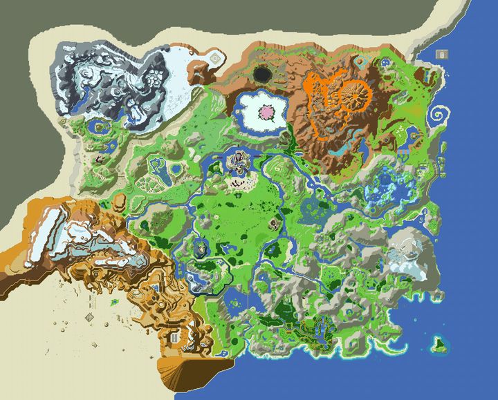 Legend Of Zelda BOTW Retro Map Soul Of The Earth Art And Design   1 19 11 24 4 2 31m 