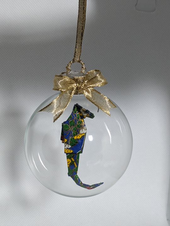 Blue Seahorse Ornament - Starfruit Sky
