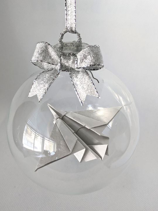Origami Jet Ornament - Starfruit Sky