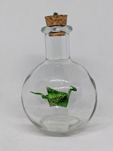 Green Dragon in a Potion Bottle - Starfruit Sky