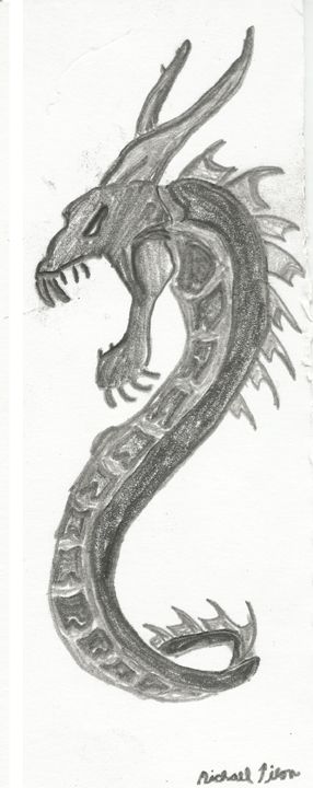 charcoal snake dragon - Mike P's art
