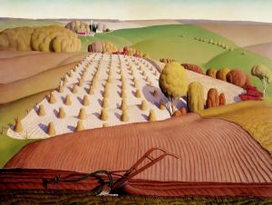 Grant Wood - Fall Plowing, 1931