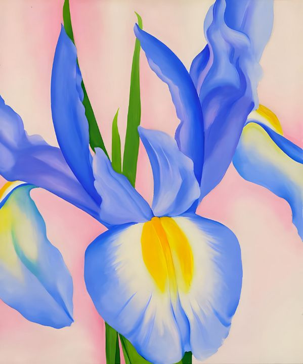 Georgia O'Keeffe - Lavender Iris - Arts History - Paintings & Prints ...