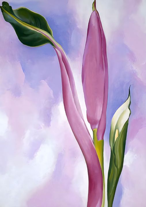 O'Keeffe - Pink Ornamental Banana - Arts History - Paintings & Prints ...