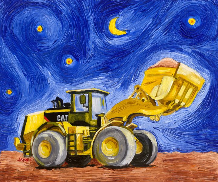 Starry Cat - Rich Janney Artwork
