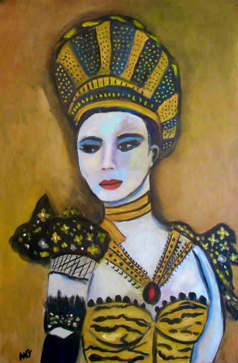 African Queen 1 Ang S Art Paintings Prints Abstract Color Artpal
