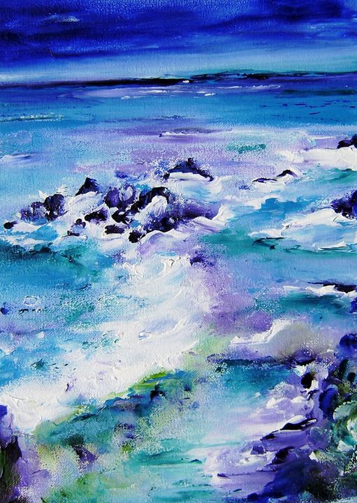 painting of a wild seascape - www.pixi-arts.com