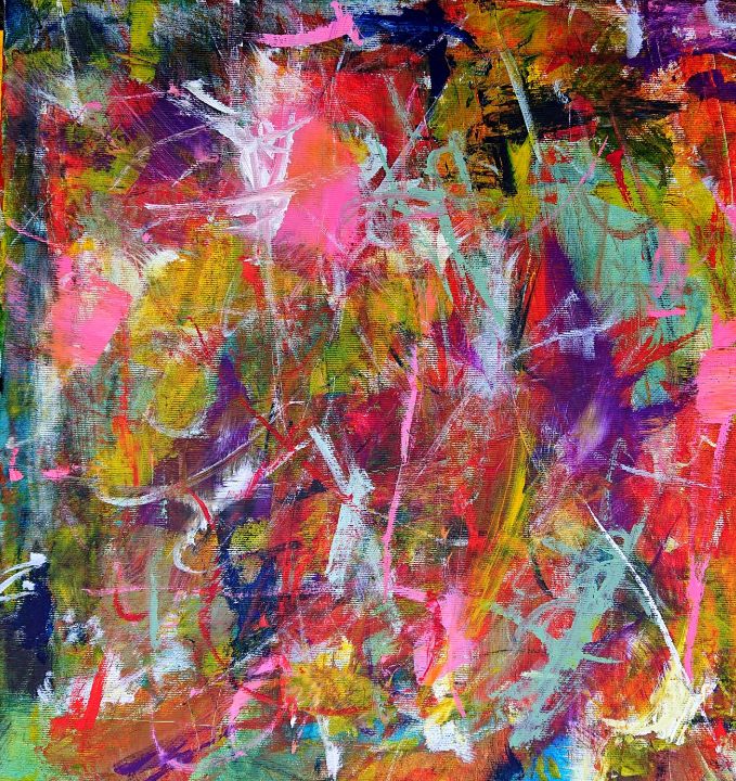 A vibrant abstract painting - www.pixi-arts.com