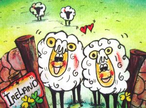 SHEEP PAINTINGS FROM IRELAND