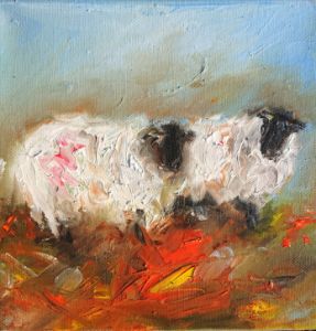 Sheep paintings and artwork
