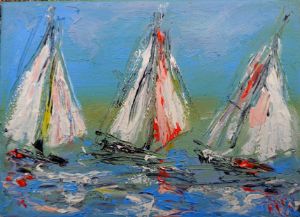 Sailboat paintings and art