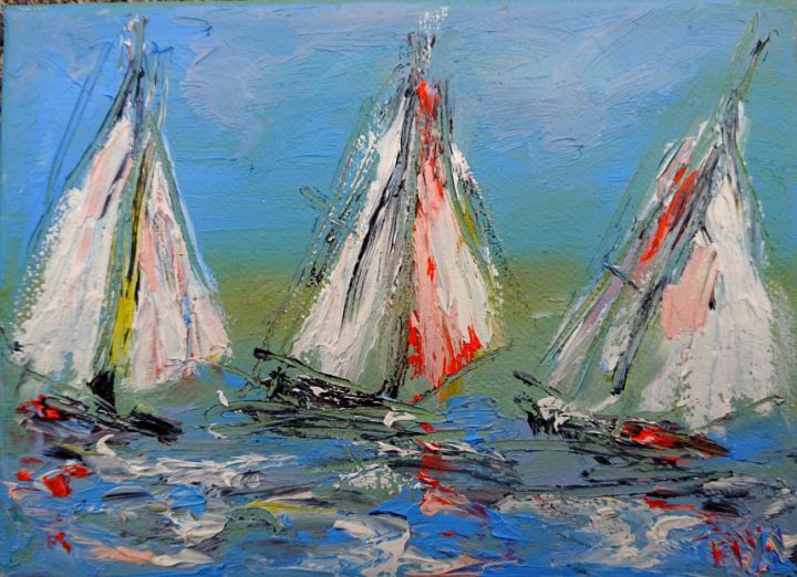 Sailboat paintings and art - www.pixi-arts.com