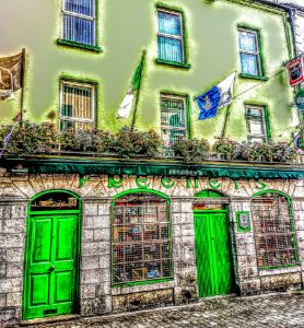 Galway pub fronts artwork