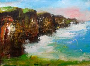 Paintings cliffs of moher Ireland