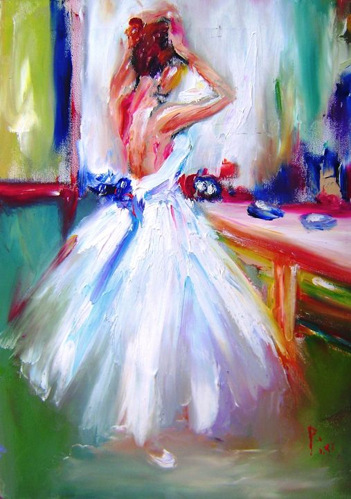painting of a Ballerina girl - www.pixi-arts.com