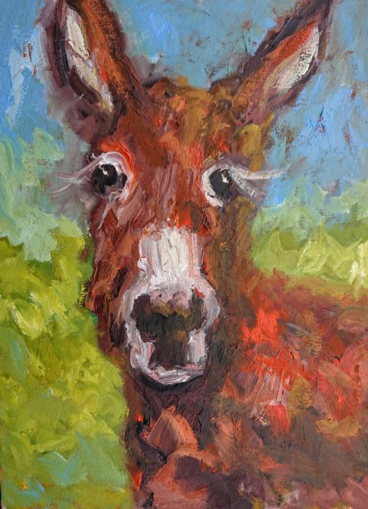 Jenny the Banshees donkey painting - www.pixi-arts.com