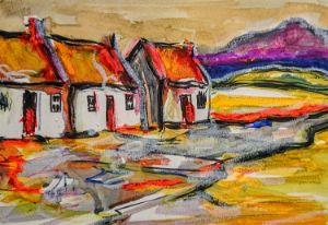 Paintings of irish cottages