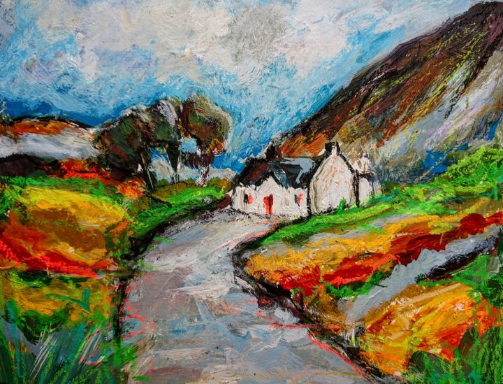 Irish cottage painting - www.pixi-arts.com
