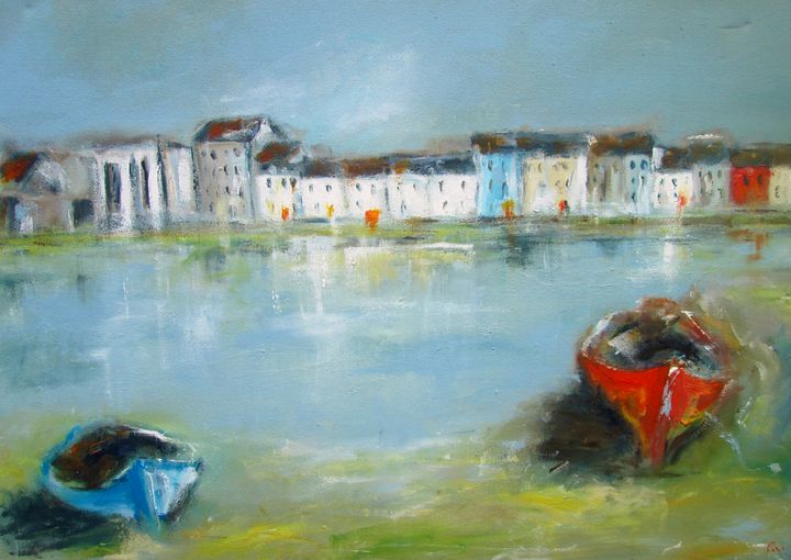 Landscape Painting Of Galway Ireland, Painting Ireland Landscape Architecture