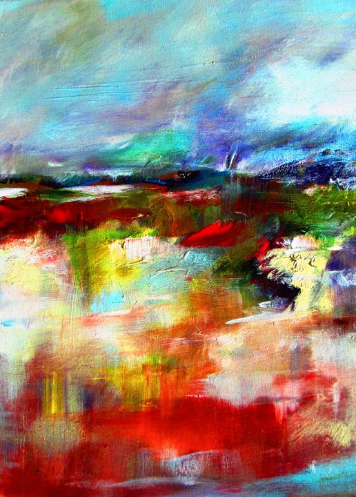 Abstract landscape painting - www.pixi-arts.com