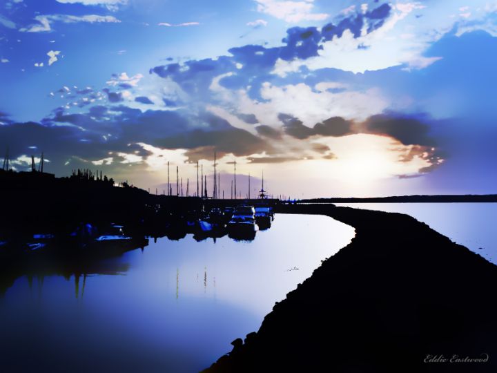 Evening at Edmonds Boat Marina - Eddie Eastwood