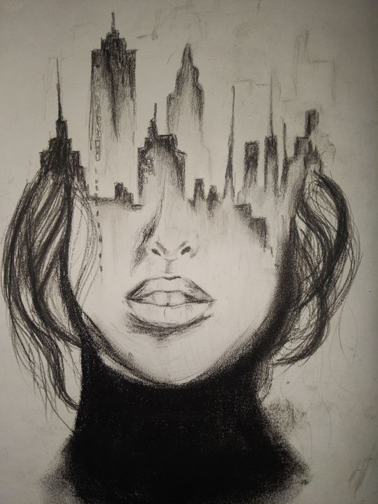 Lost in Thought” : r/drawing