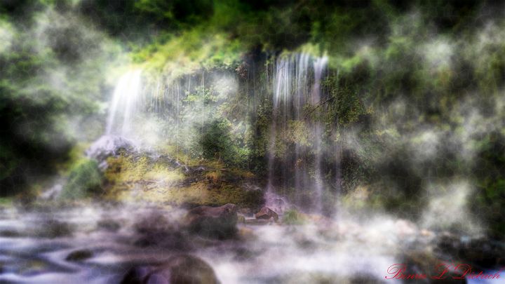 Waterfall with Fog - Christianitythenandnow.net