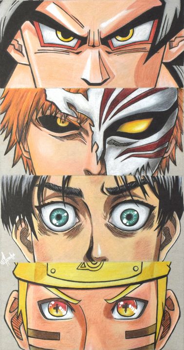 Naruto Eyes (Anime eyes) Canvas Art Print