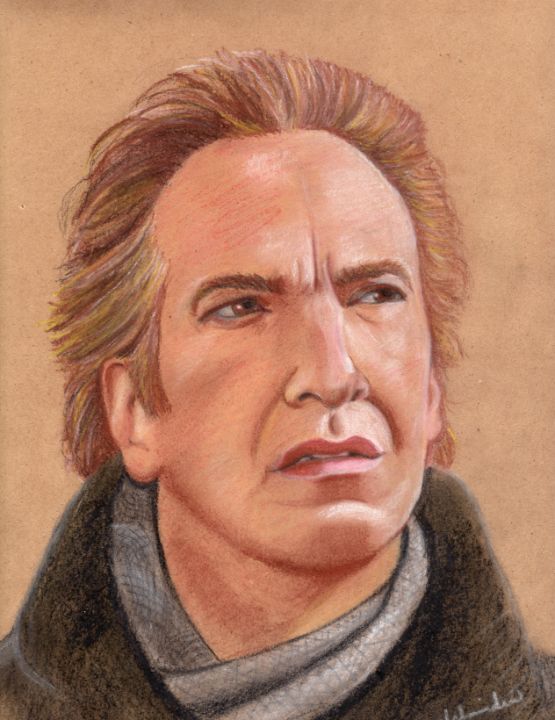 Alan Rickman as Severus Snape  Ryan Olsens Studio  Drawings   Illustration People  Figures Celebrity Actors  ArtPal