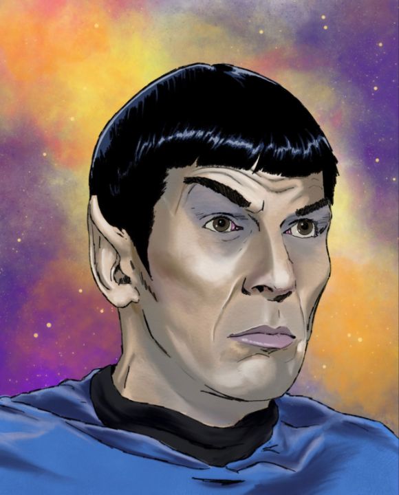 Spock - Art of Stephen Baker - Digital Art, People & Figures, Portraits ...