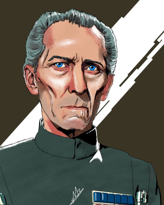 Grand Moff Tarkin - Art of Stephen Baker - Digital Art, People ...