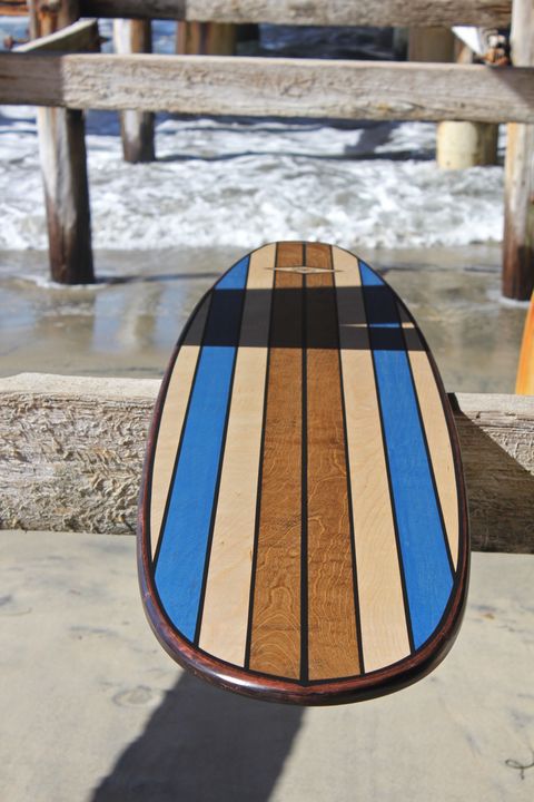 7FT Wood Surfboard Wall Art Surfing Decor California Beach Bar Shower Or  Hanger