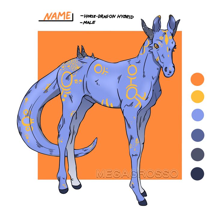 Dragon-horse foal adoptable - Megagrosso