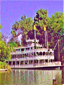 Disneyland Paddleboat - James Shepard Arts