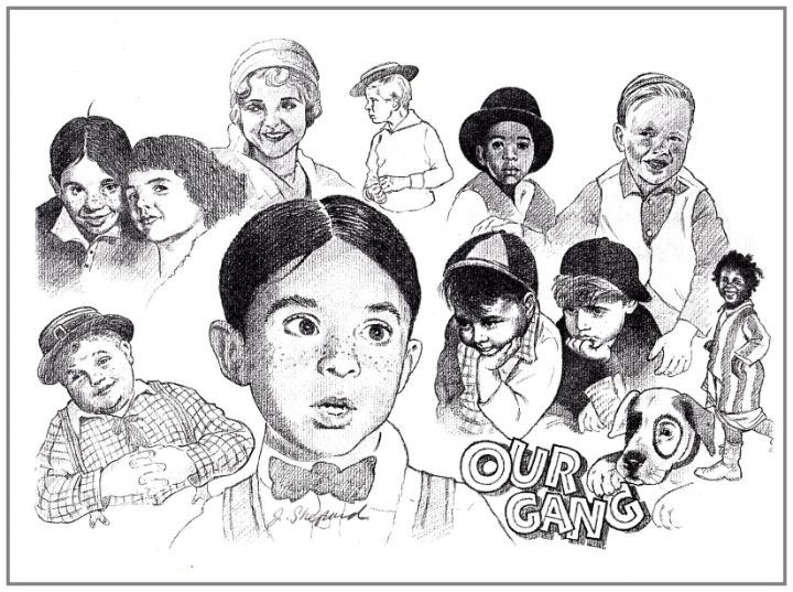 Series THE LITTLE RASCALS/OUR GANG COMED - as art print or hand