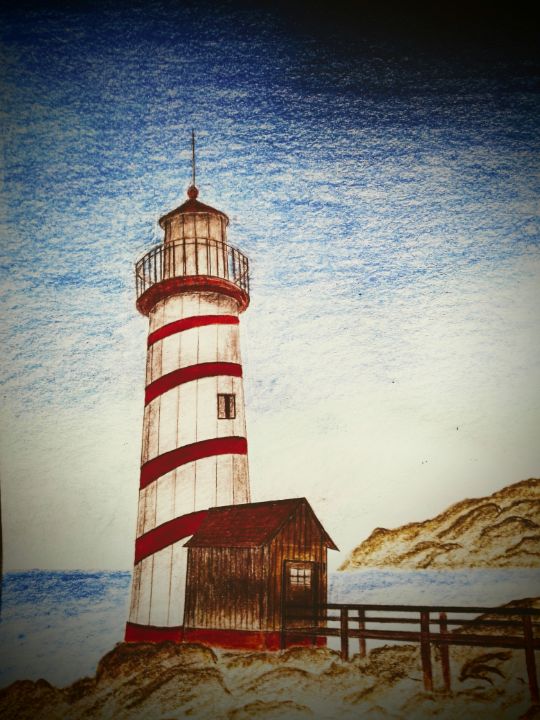 Light house - Joshua Eustis - Drawings & Illustration, Landscapes ...