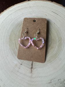Hollow heart earrings