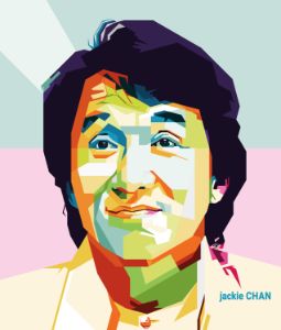 Jackie Chan Style Pop Art WPAP