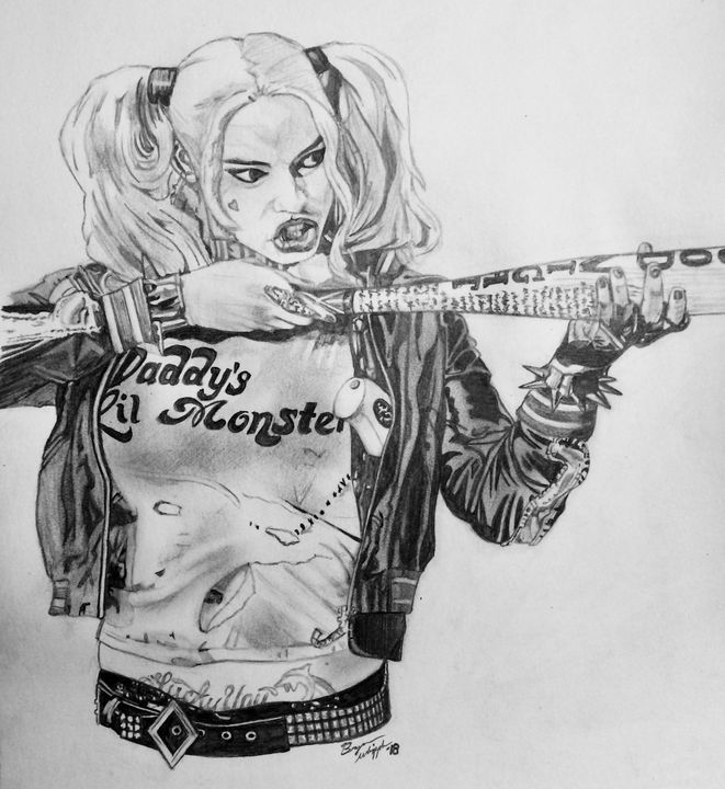 Harley Quinn Margot Robbie Prints - Bryan Whipple Portraits