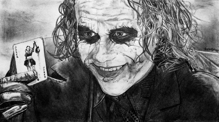 The Joker Heath Ledger Art PosterGully Specials| Buy High-Quality Posters  and Framed Posters Online - All in One Place