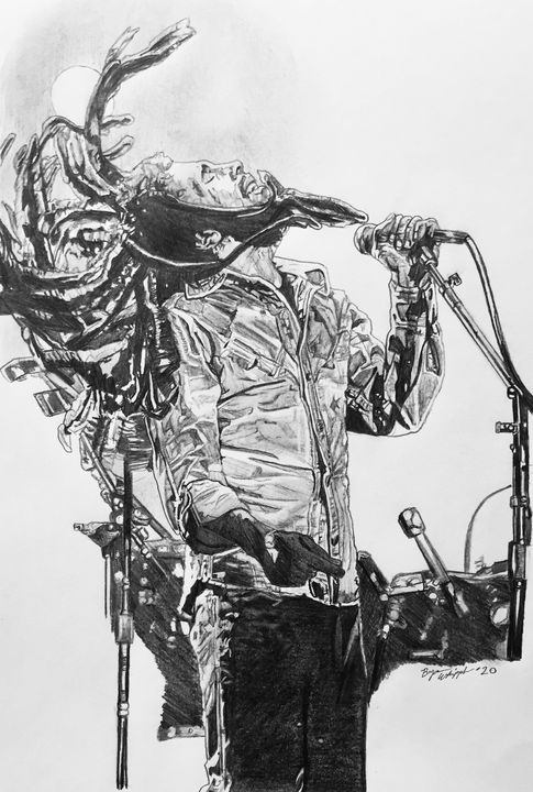 Bob Marley - Artist: Jevon B. 11 x 14 pencil | Facebook