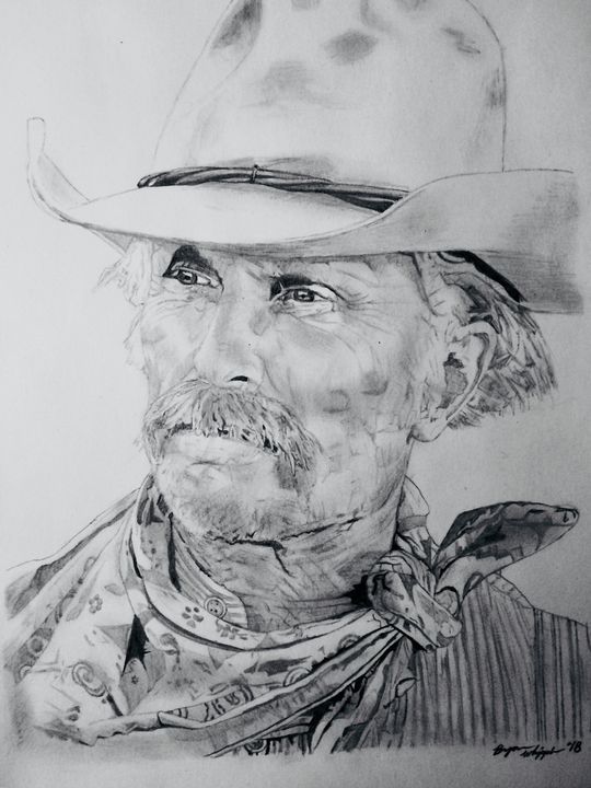 Gus Lonesome Dove Robert Duvall - Bryan Whipple Portraits - Drawings ...