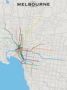 Melbourne Transit Map