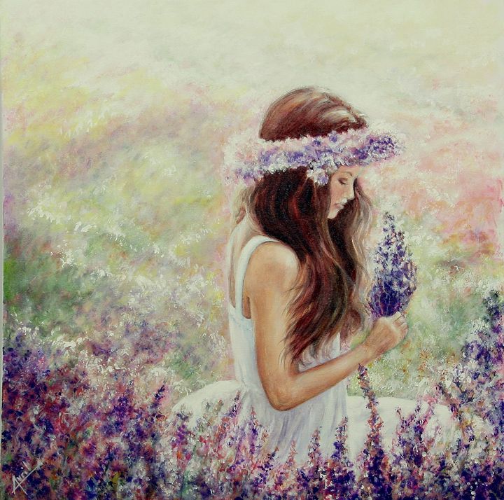 blossom girl - Avril Art Painter