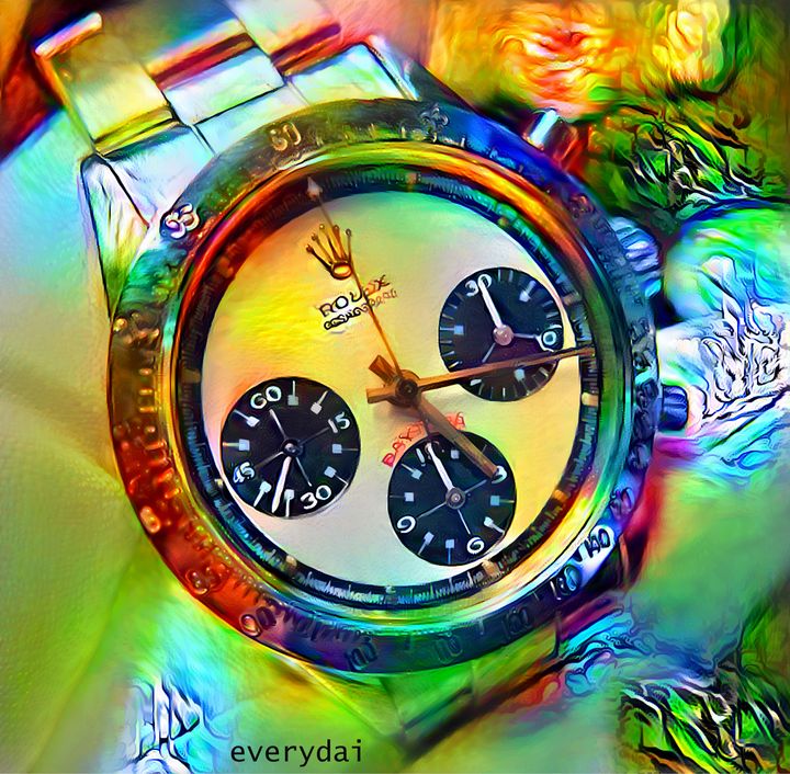 Rolex Daytona Paul Newman Oily Everydai Digital Art